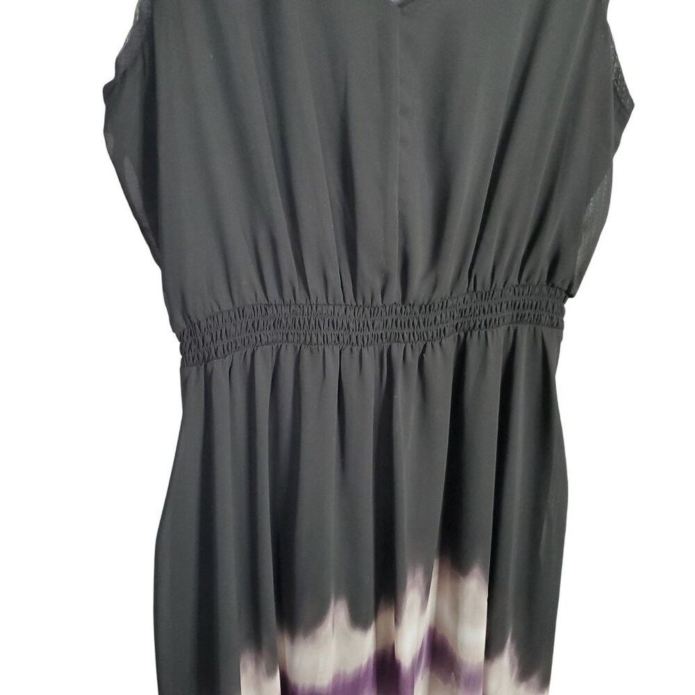 Simply Vera Wang Size XL Dress Blouson Ombre A Line Sharkbite Hem Pullover - Picture 5 of 11